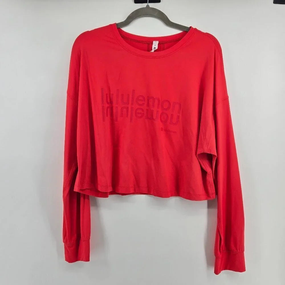 Lululemon Muscle Love Long Sleeve Shirt *Motif - 12 Love Red